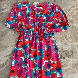 Lulu Sidonio women’s floral mini dress with open back detail